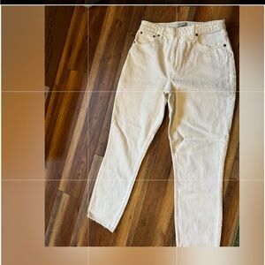 A&F white jeans